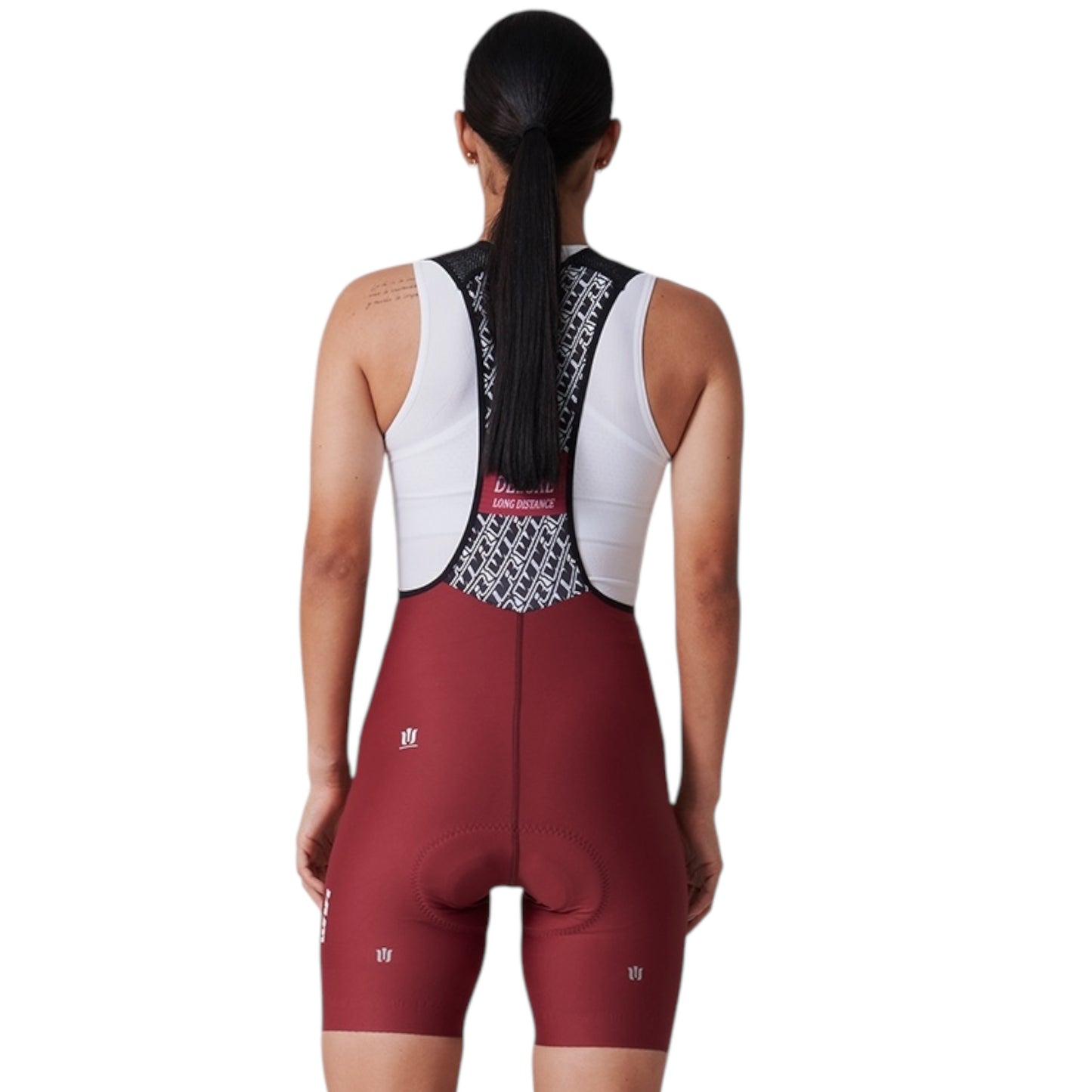 Pantaloneta De Ciclismo Sin Costuras Femenina Vino Tinto