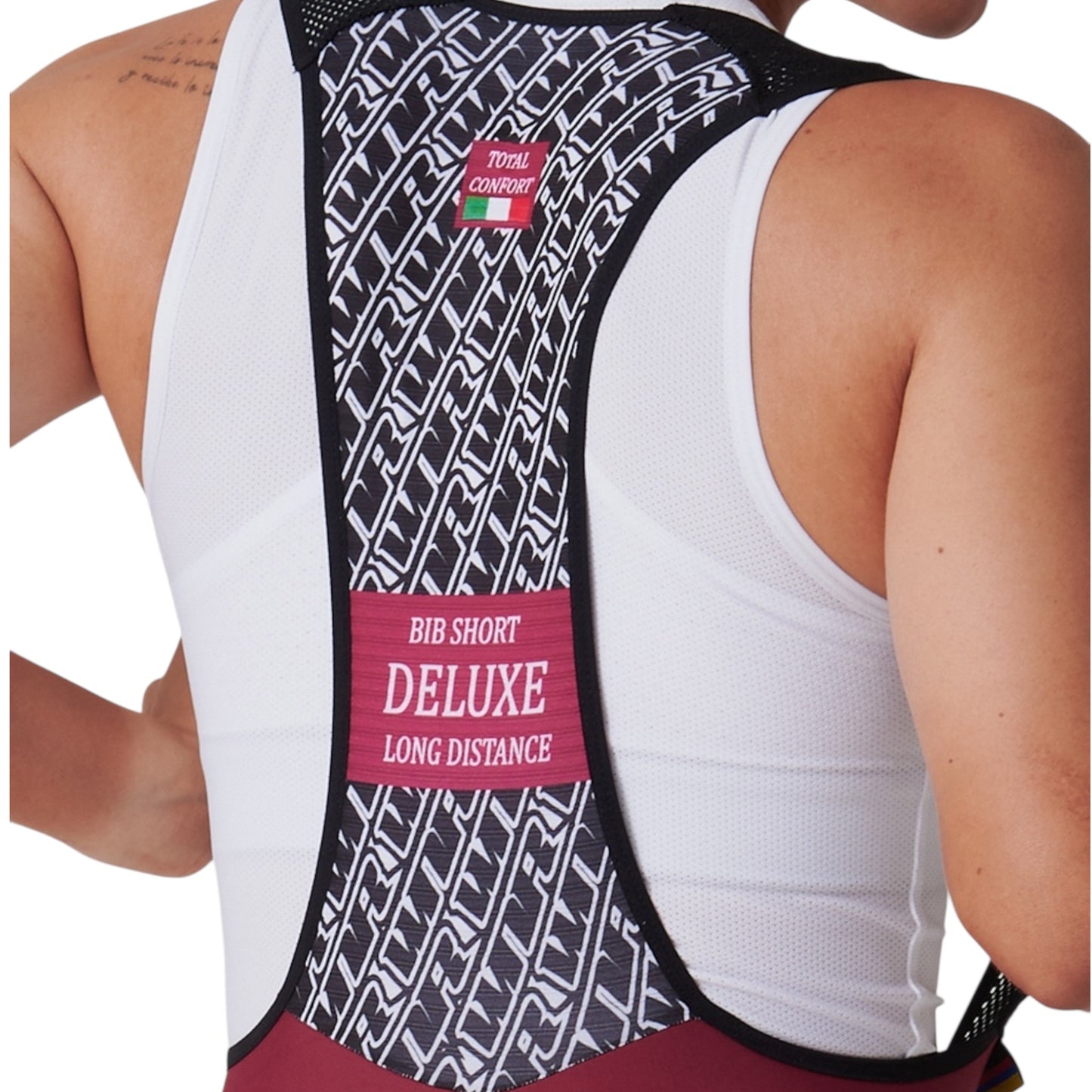 Pantaloneta De Ciclismo Sin Costuras Femenina Vino Tinto