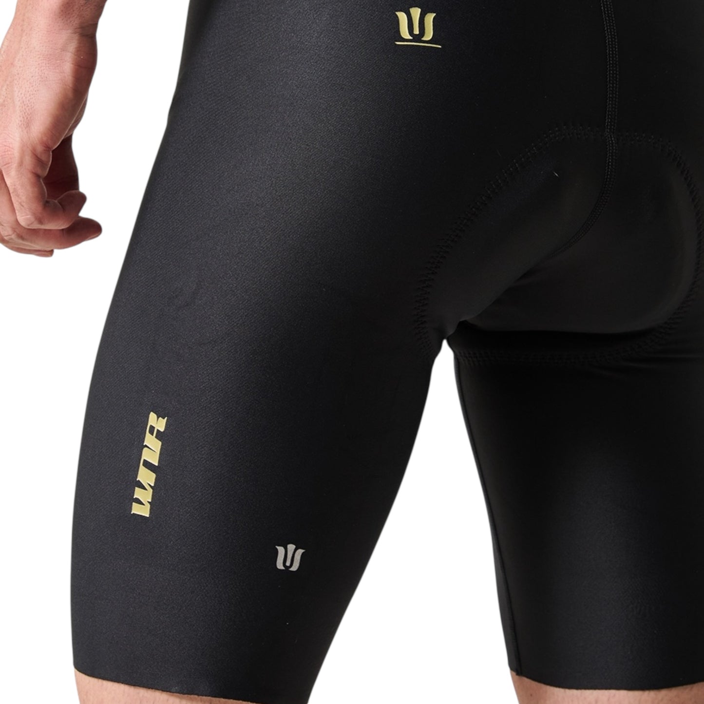 Pantaloneta De Ciclismo Sin Costuras Masculina Negra