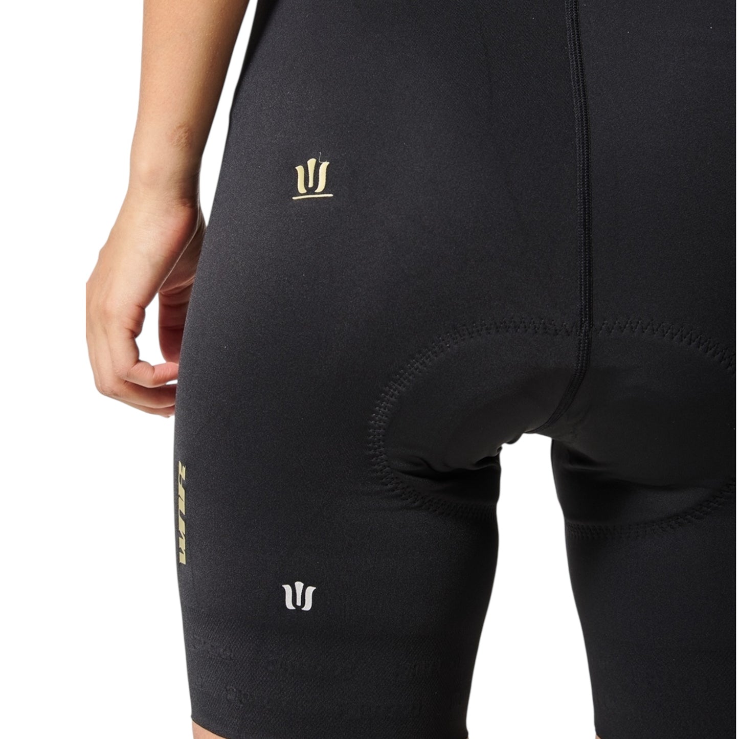 Pantaloneta De Ciclismo Sin Costuras Femenina Negra