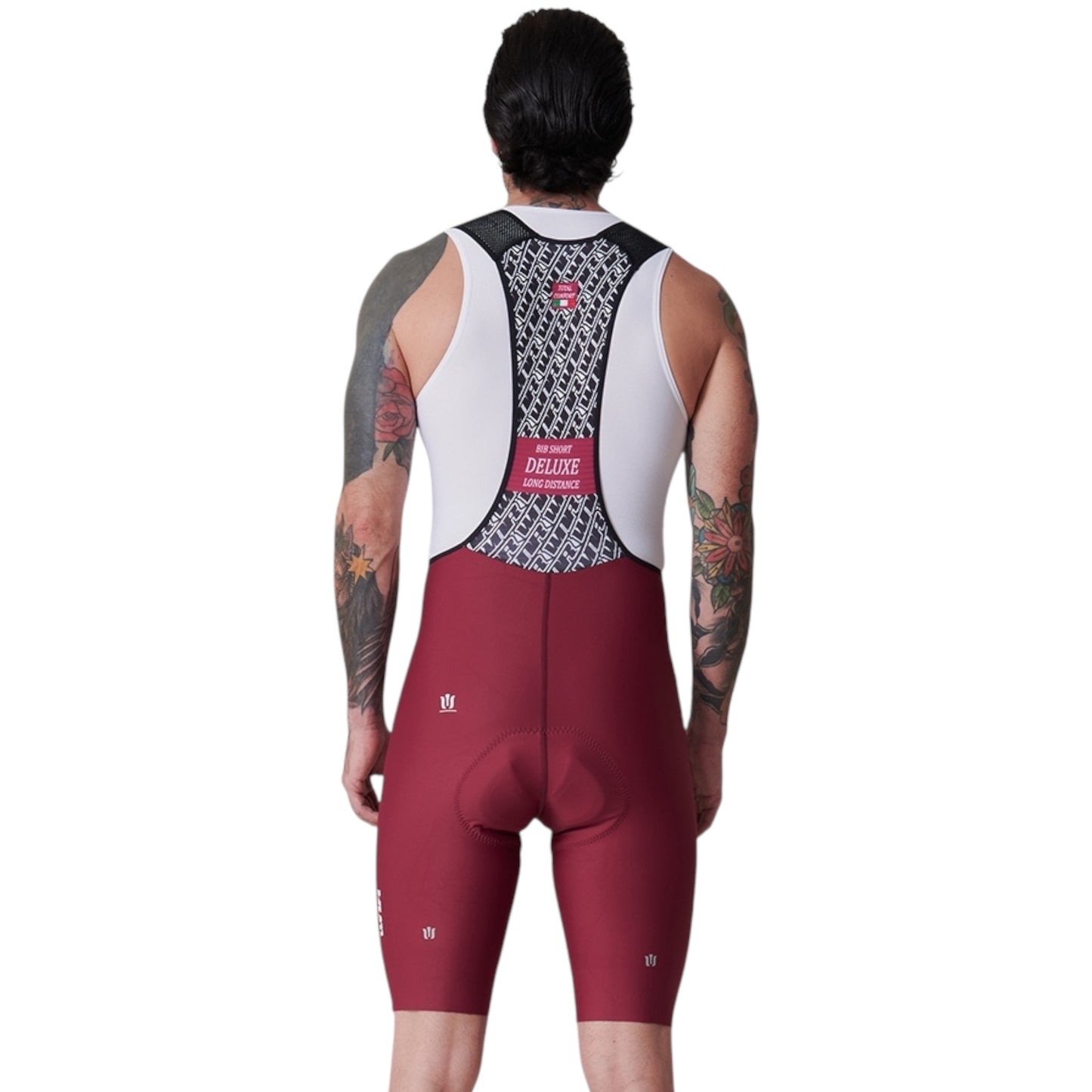 Pantaloneta De Ciclismo Sin Costuras Masculina Vino Tinto