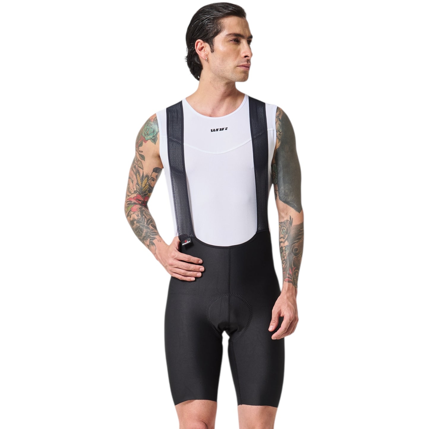 Pantaloneta De Ciclismo Sin Costuras Masculina Negra