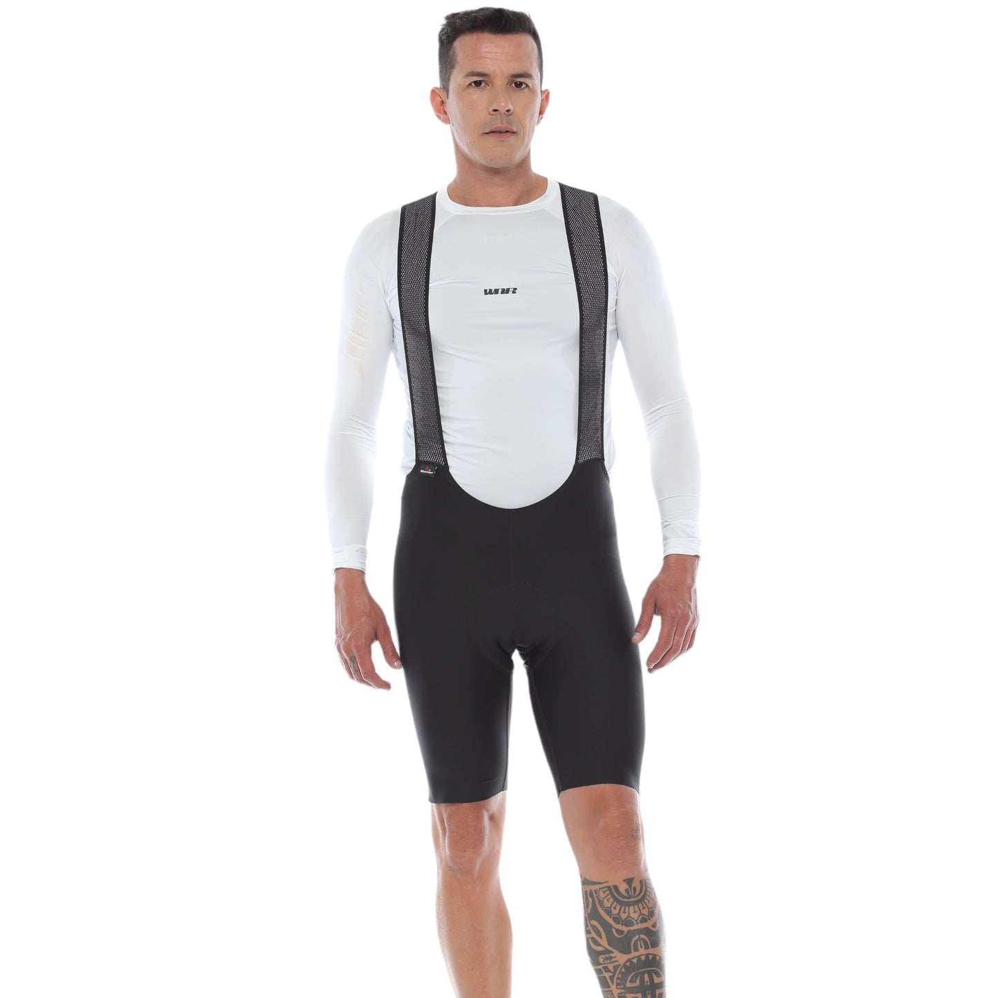Pantaloneta De Ciclismo Sin Costuras Masculina Negra