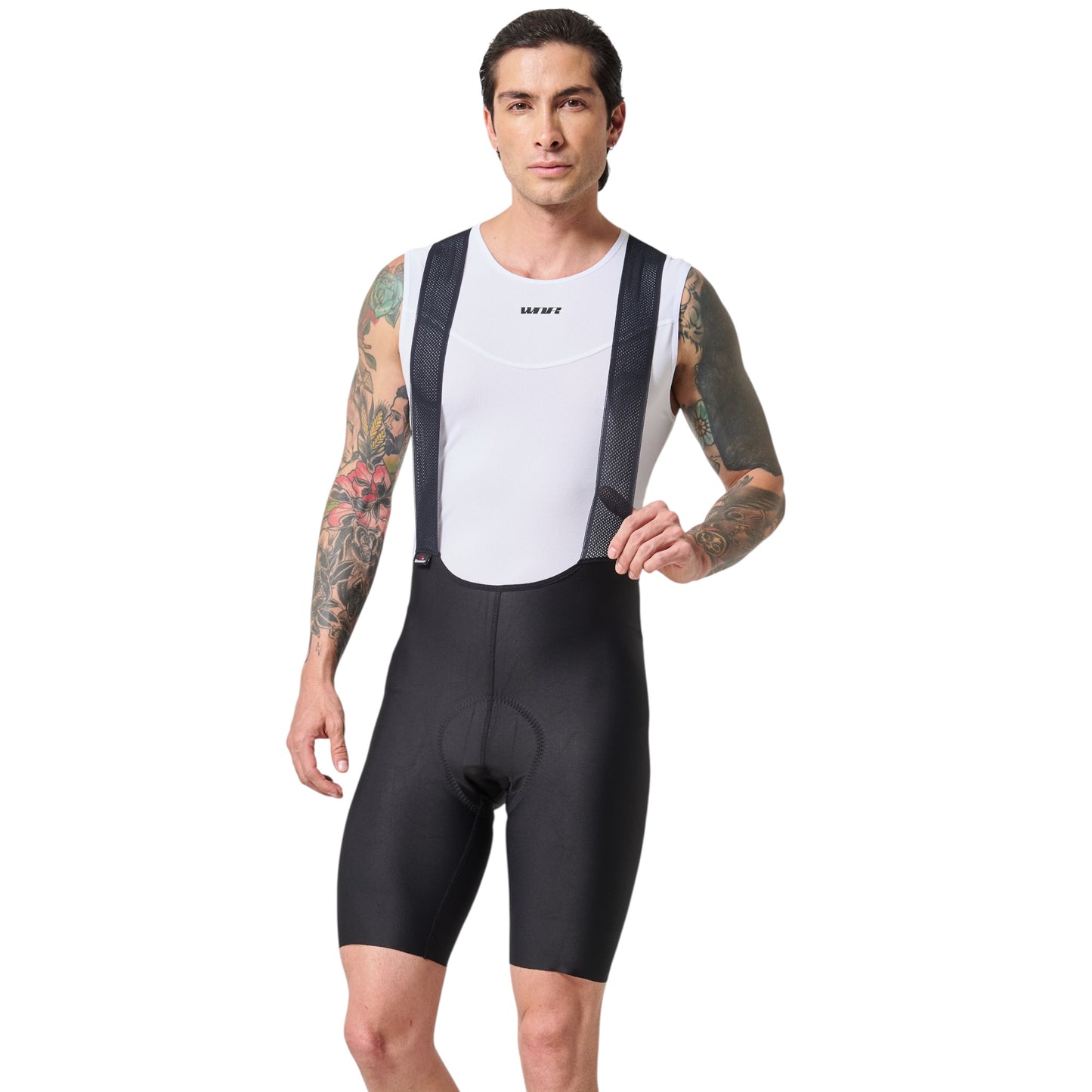 Pantaloneta De Ciclismo Sin Costuras Masculina Negra