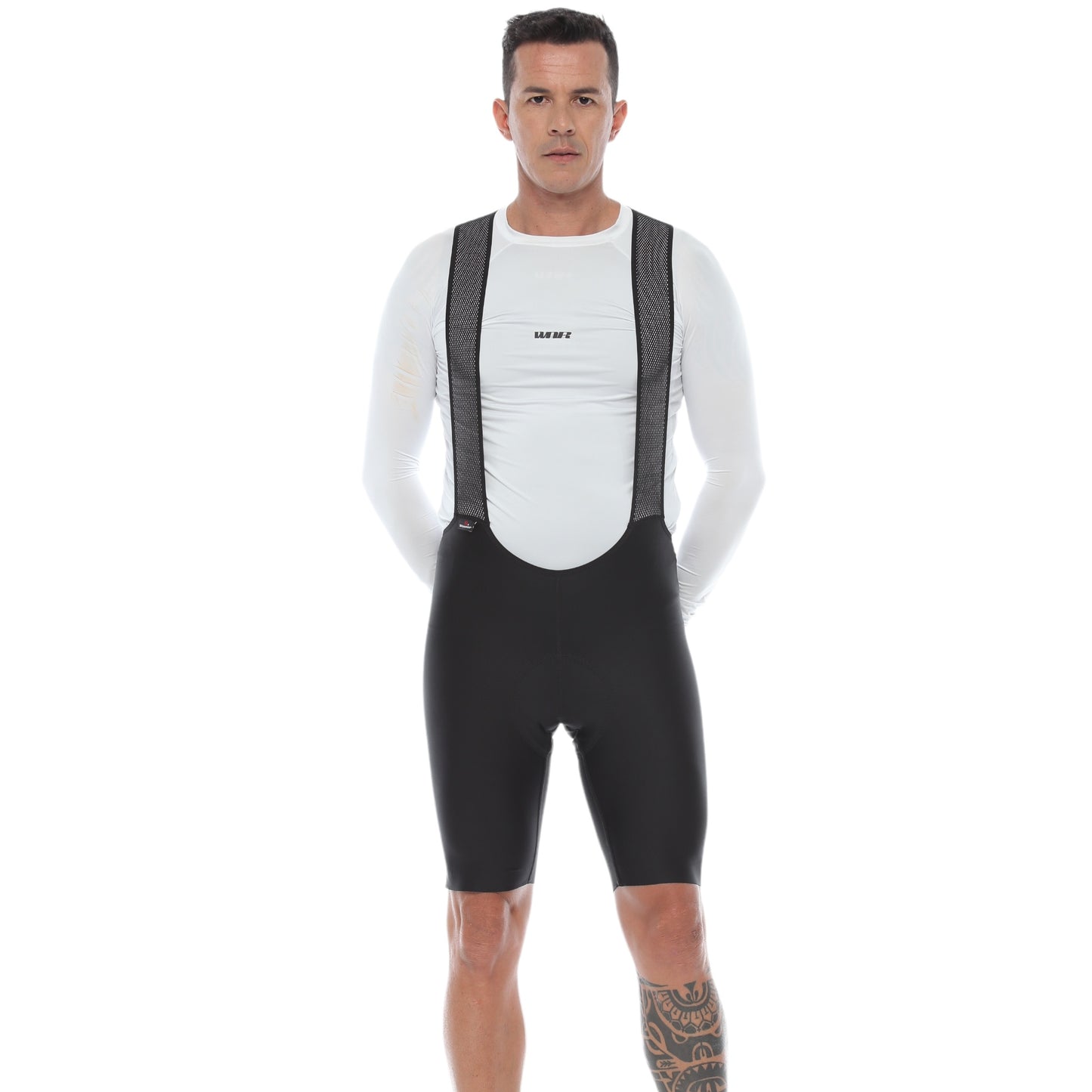 Pantaloneta De Ciclismo Sin Costuras Masculina Negra