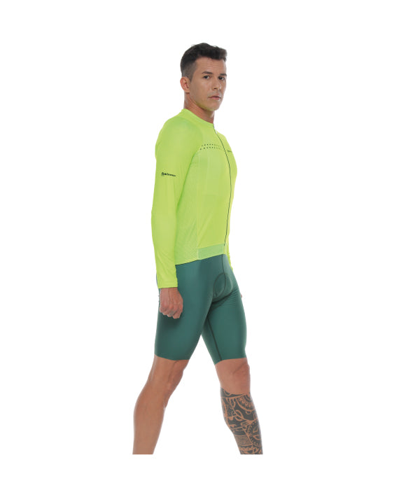 jersey pro manga larga - neon(Masculino)