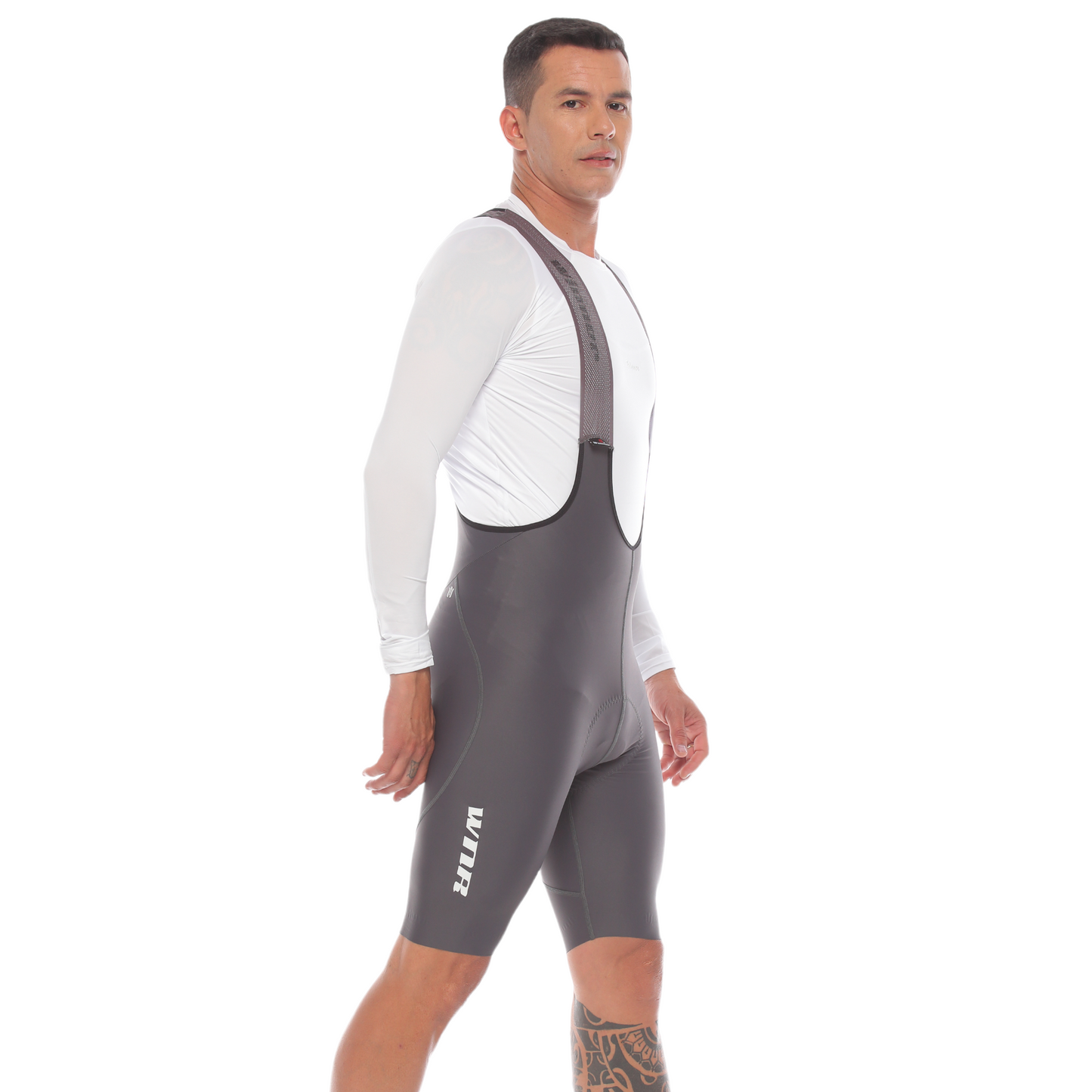 Pantaloneta De Ciclismo Híbrida Masculina Gris