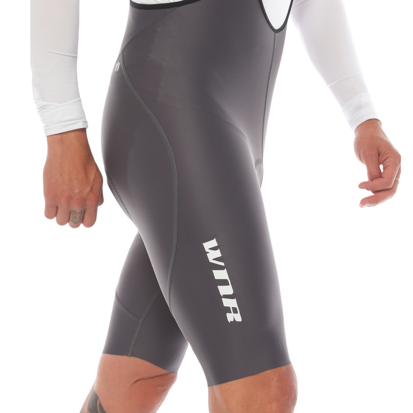 Pantaloneta De Ciclismo Híbrida Masculina Gris
