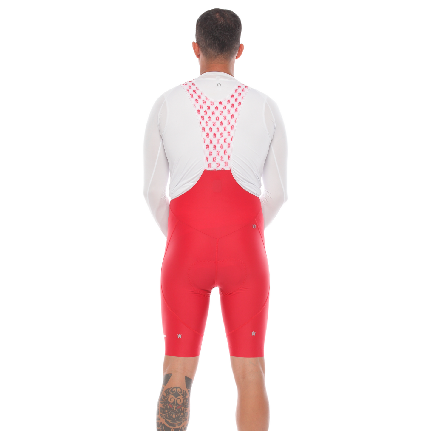 Pantaloneta De Ciclismo Híbrida Masculina Roja