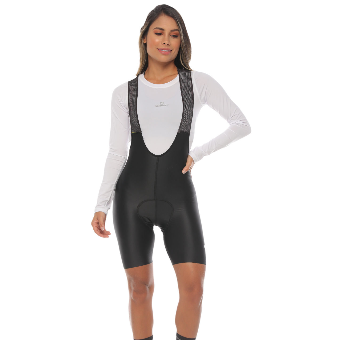 Pantaloneta De Ciclismo Híbrida F Negra