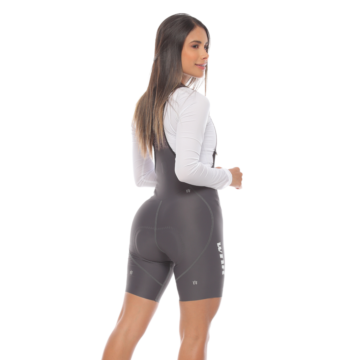 Pantaloneta De Ciclismo Híbrida F Gris