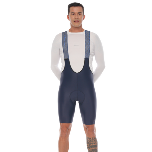 Pantaloneta De Ciclismo Híbrida Masculina Azul