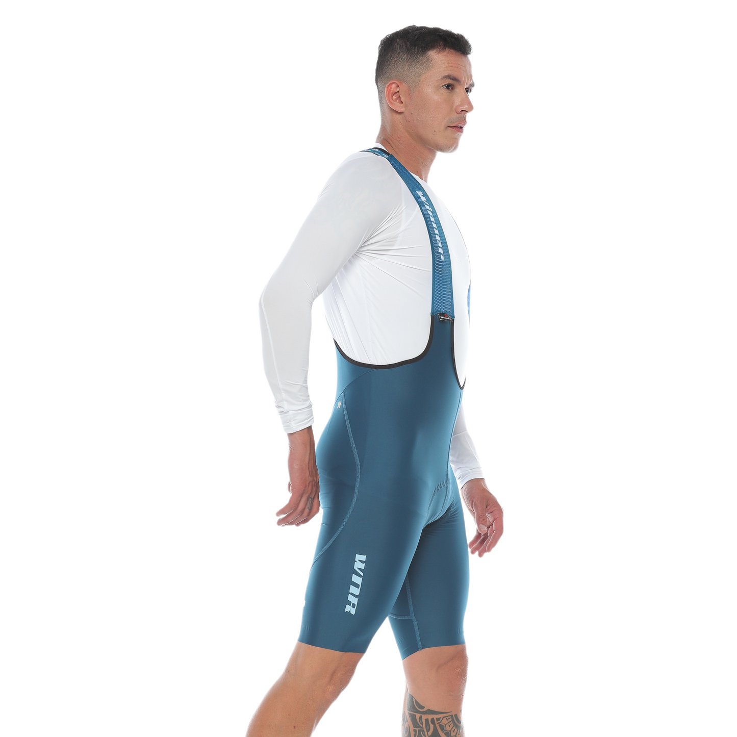 Pantaloneta De Ciclismo Híbrida Azul Petroleo