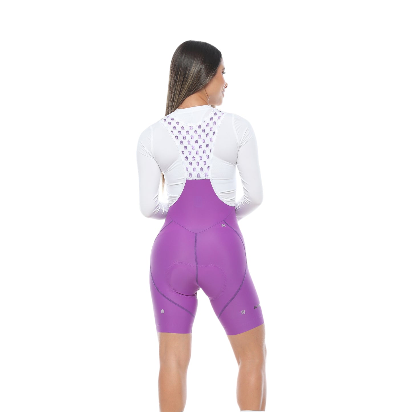 Pantaloneta De Ciclismo Híbrida F Lila