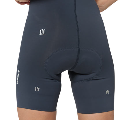 Pantaloneta De Ciclismo Sin Costuras Femenina Grafito
