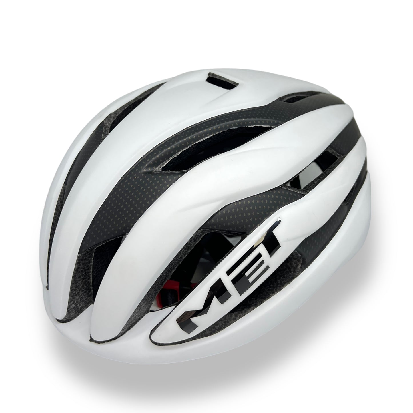 Casco MET Blanco Negro (C1.1)