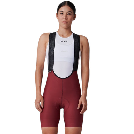 Pantaloneta De Ciclismo Sin Costuras Femenina Vino Tinto