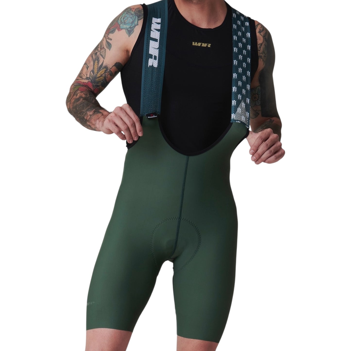 Pantaloneta De Ciclismo Híbrida Masculina Verde Selva