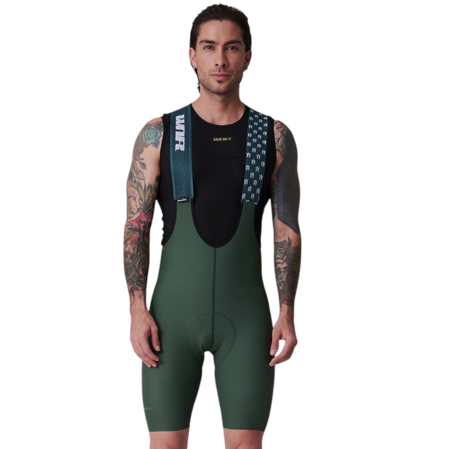 Pantaloneta De Ciclismo Híbrida Masculina Verde Selva