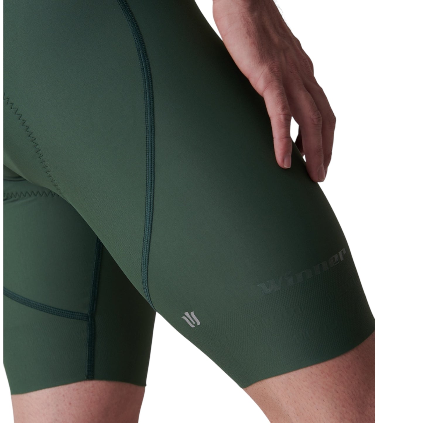 Pantaloneta De Ciclismo Híbrida Masculina Verde Selva