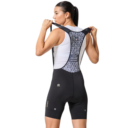 Pantaloneta De Ciclismo Sin Costuras Femenina Negra