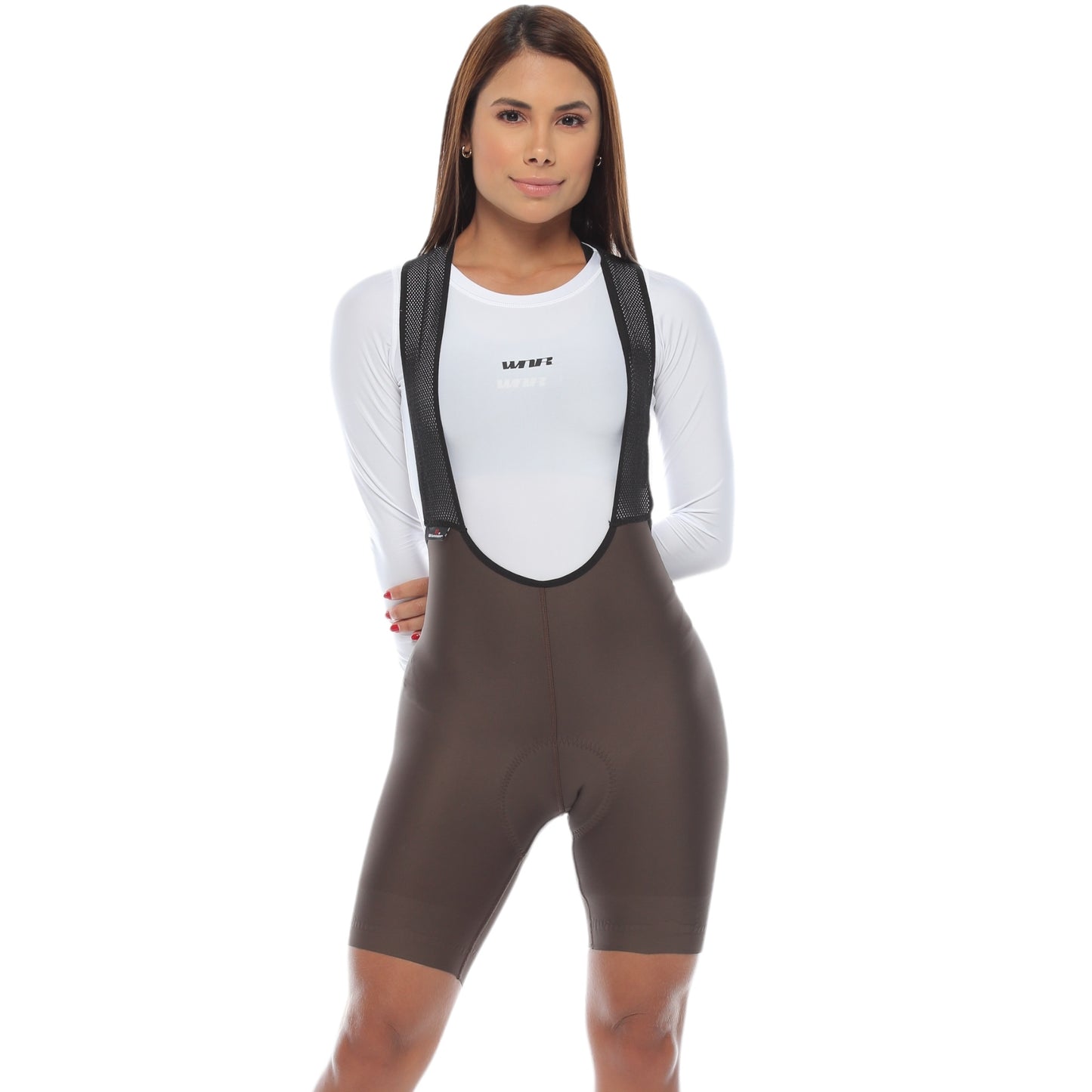 Pantaloneta De Ciclismo Sin Costuras Femenina Chocolate