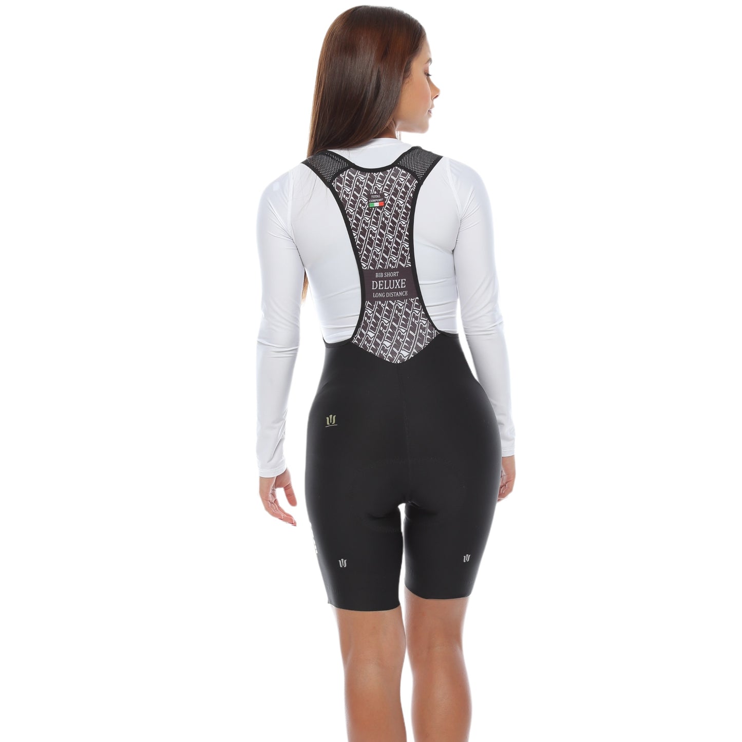 Pantaloneta De Ciclismo Sin Costuras Femenina Negra