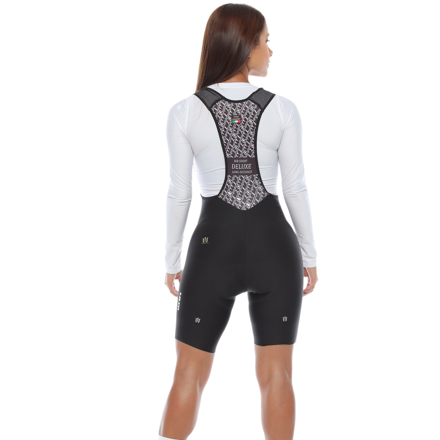 Pantaloneta De Ciclismo Sin Costuras Femenina Negra