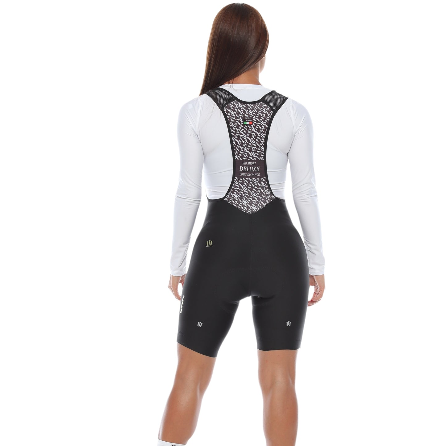 Pantaloneta De Ciclismo Sin Costuras Femenina Negra