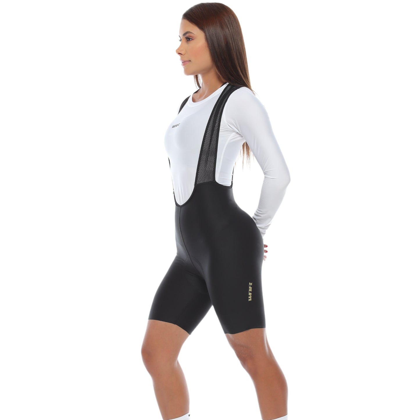 Pantaloneta De Ciclismo Sin Costuras Femenina Negra