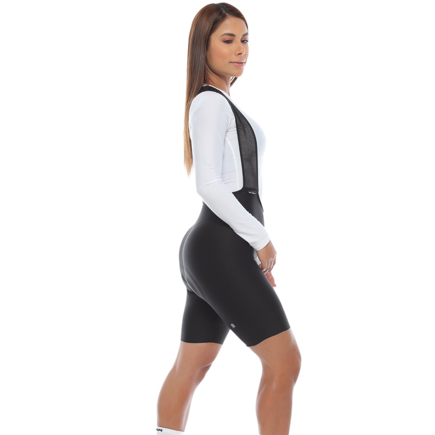 Pantaloneta De Ciclismo Sin Costuras Femenina Negra