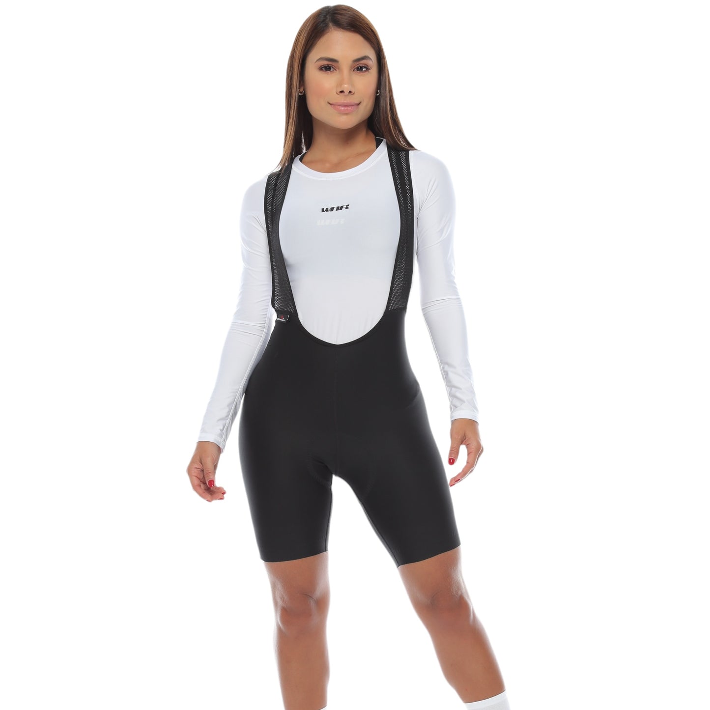 Pantaloneta De Ciclismo Sin Costuras Femenina Negra