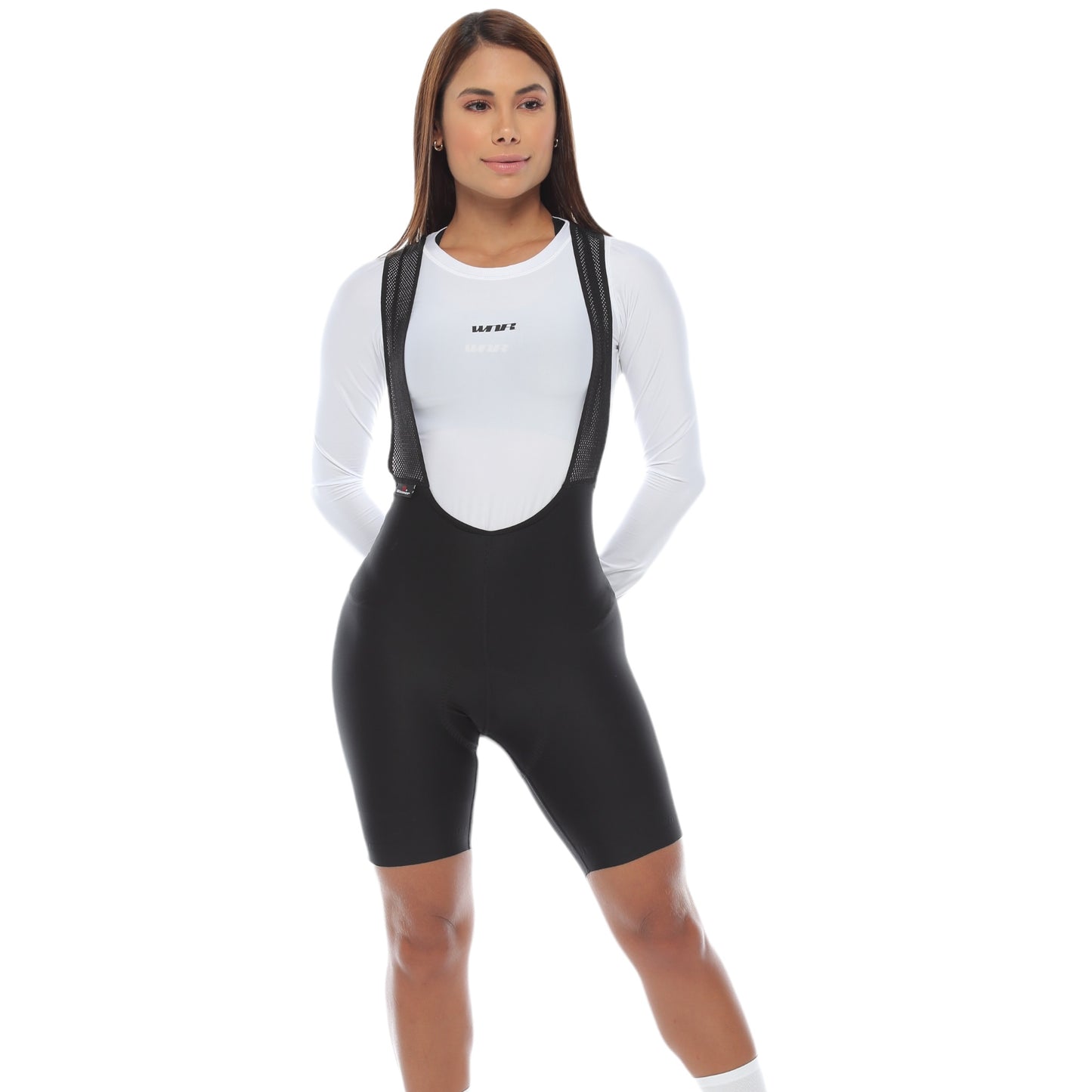 Pantaloneta De Ciclismo Sin Costuras Femenina Negra