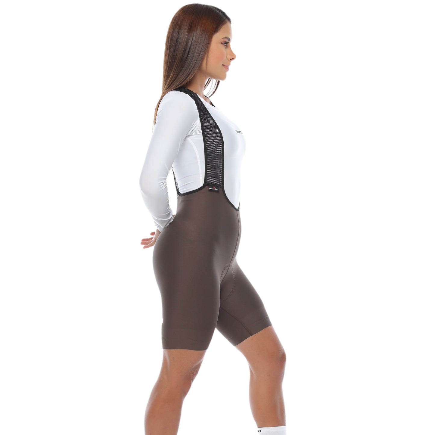 Pantaloneta De Ciclismo Sin Costuras Femenina Chocolate