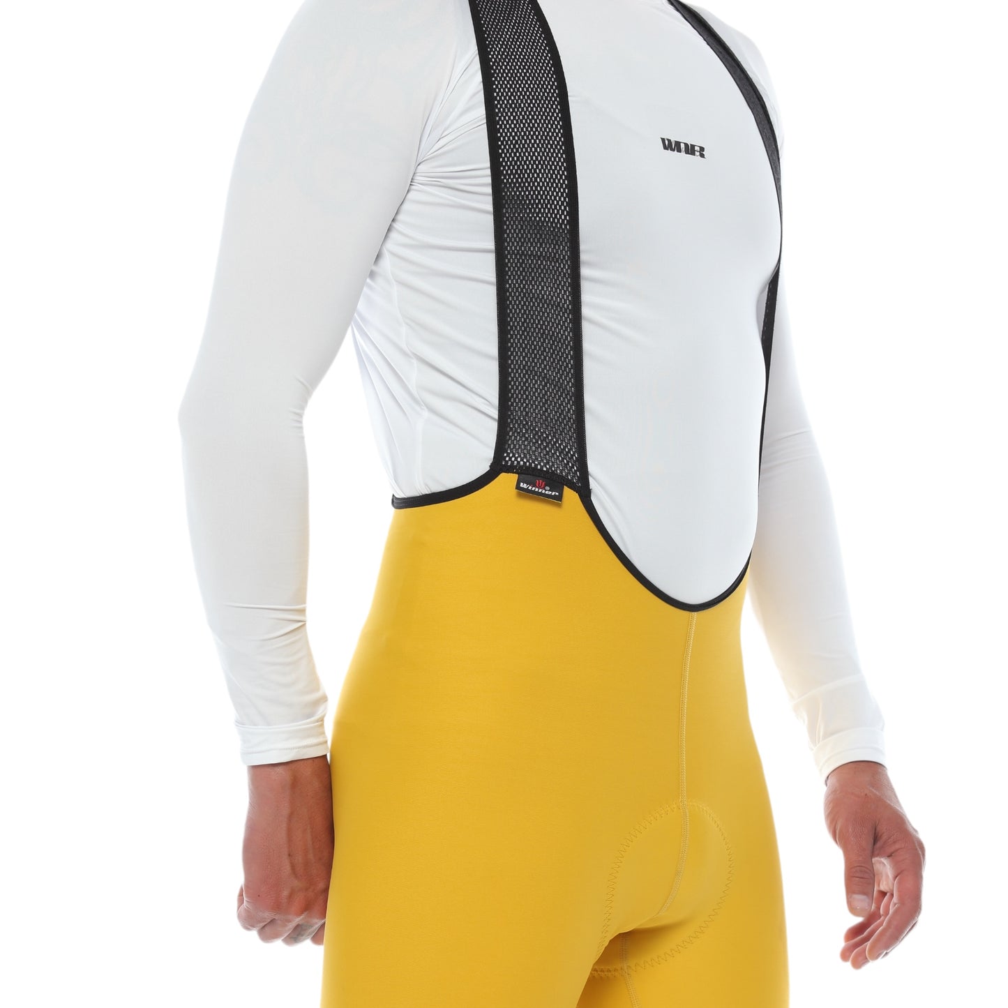 Pantaloneta De Ciclismo Sin Costuras Masculina Mostaza