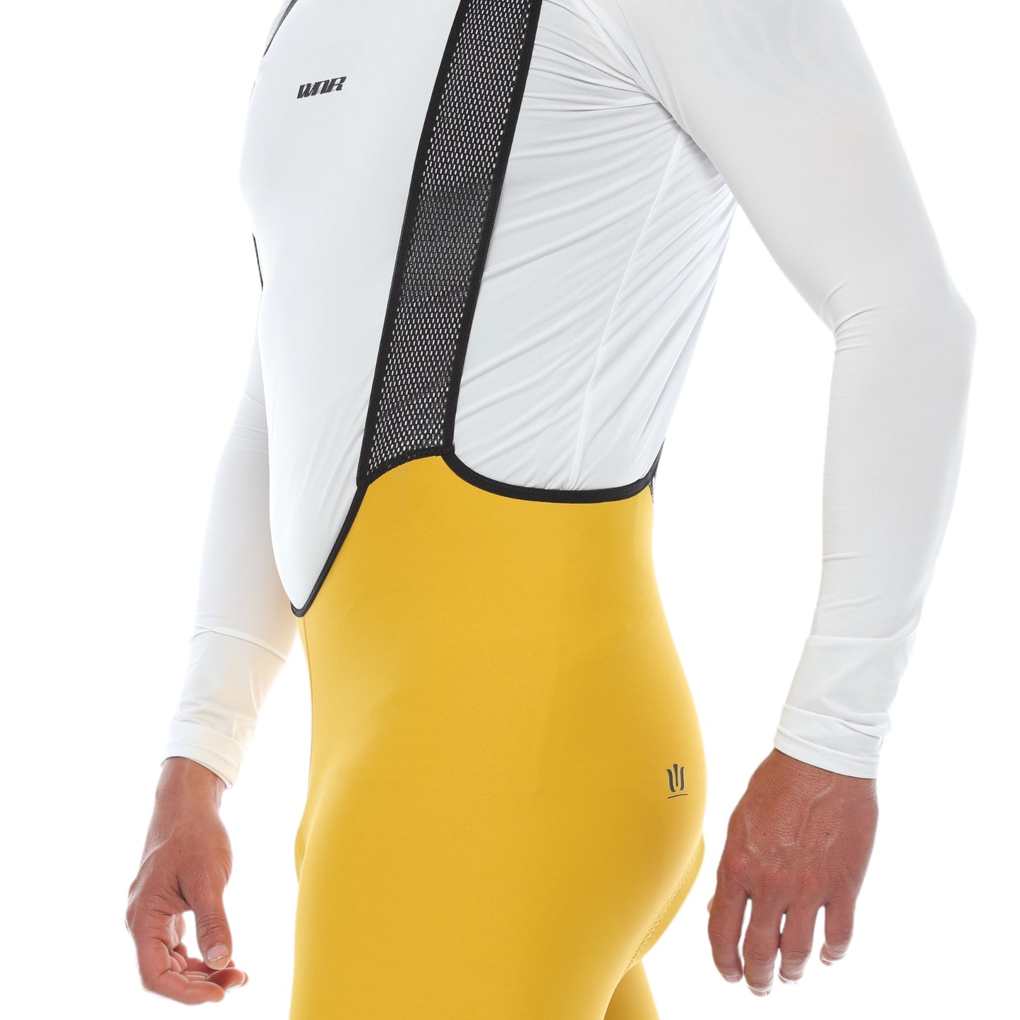 Pantaloneta De Ciclismo Sin Costuras Masculina Mostaza