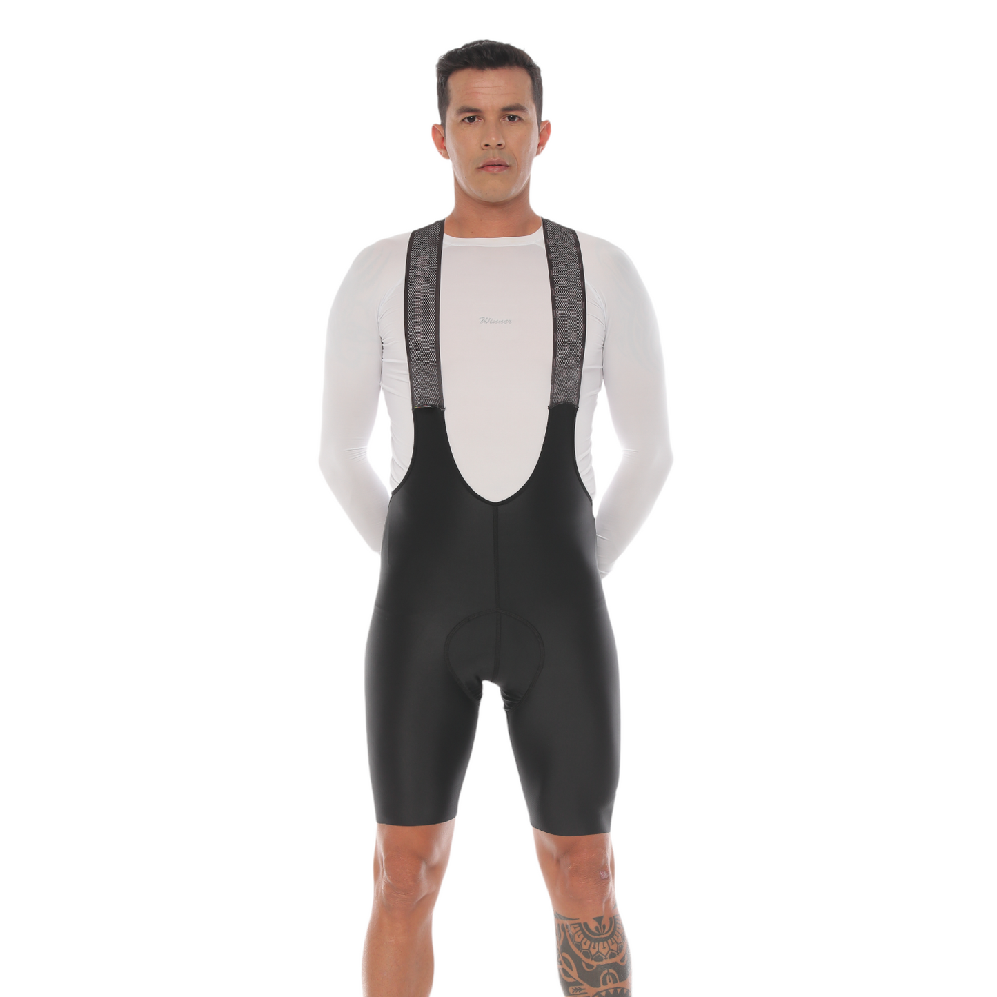 Pantaloneta De Ciclismo Híbrida Masculina Negra