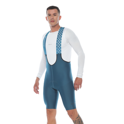 Pantaloneta De Ciclismo Híbrida Azul Petroleo