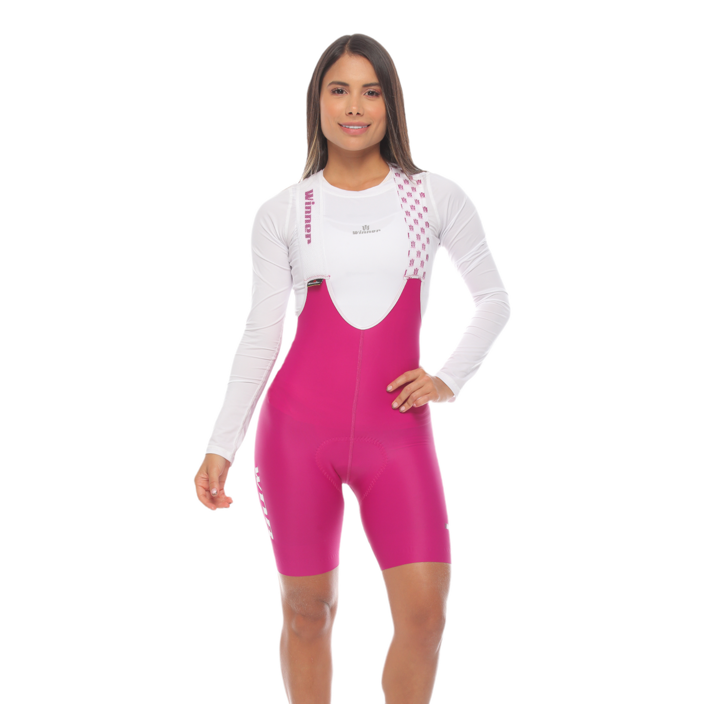 Pantaloneta De Ciclismo Híbrida F Berenjena