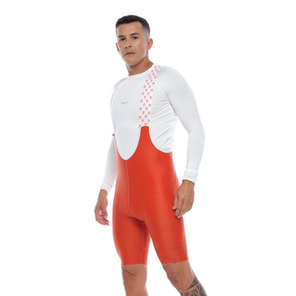 Pantaloneta De Ciclismo Híbrida Masculina Terracota