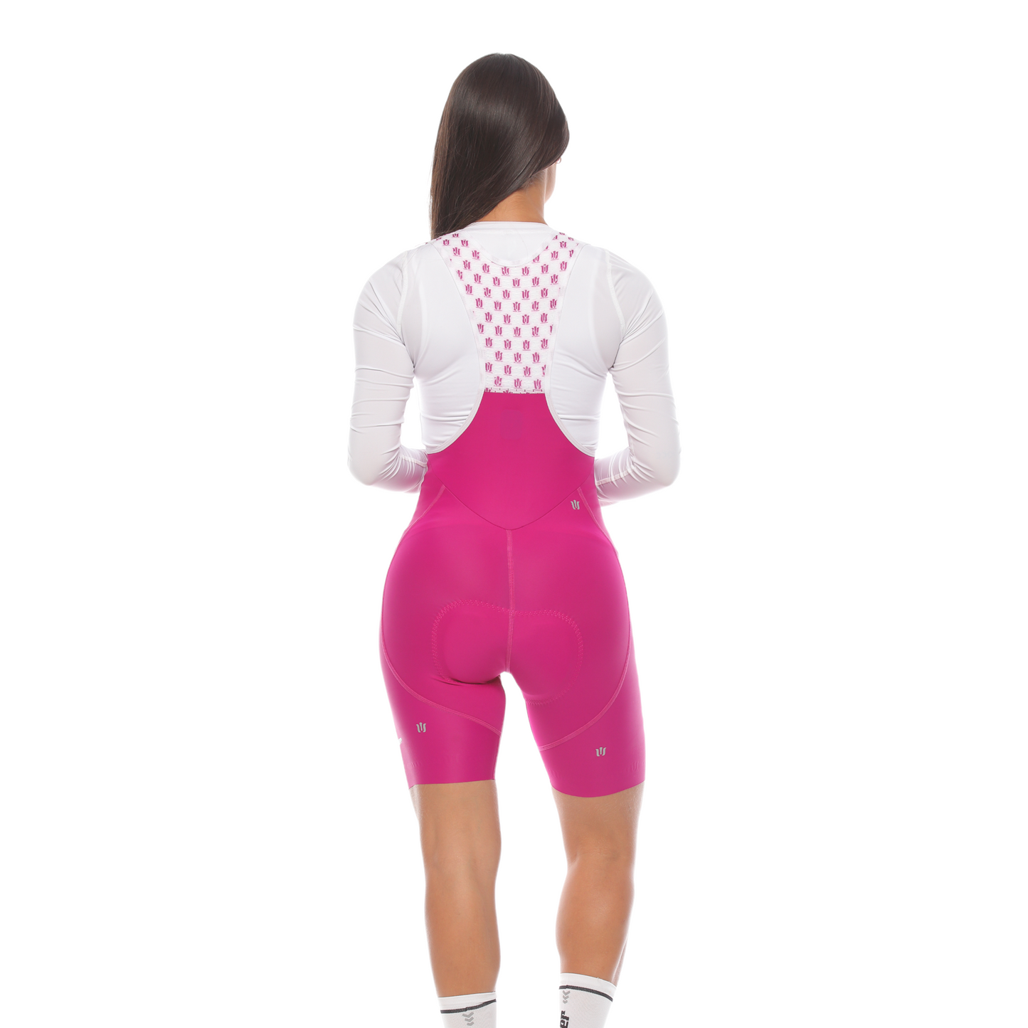 Pantaloneta De Ciclismo Híbrida F Berenjena