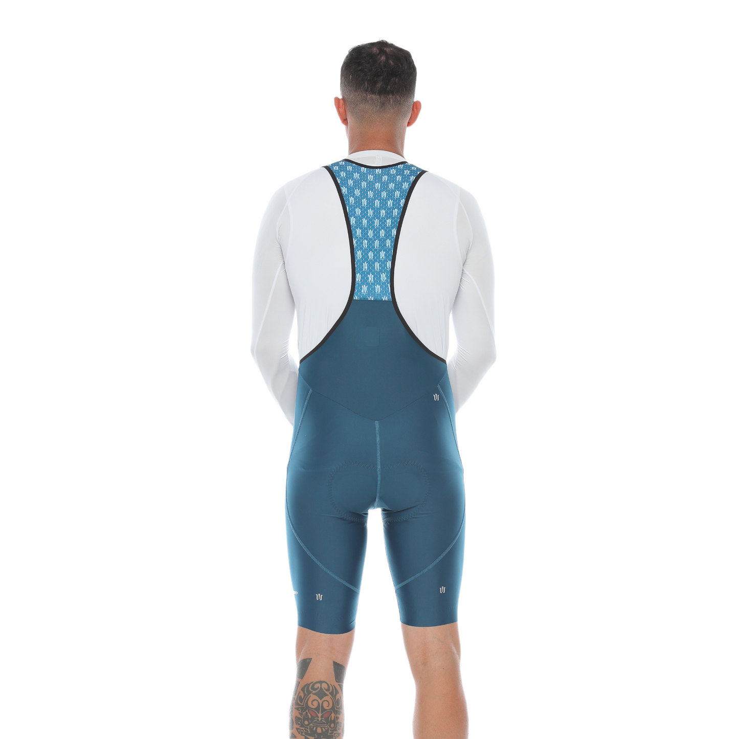 Pantaloneta De Ciclismo Híbrida Azul Petroleo