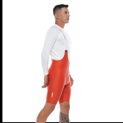 Pantaloneta De Ciclismo Híbrida Masculina Terracota